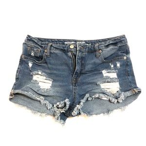 Mossimo high waisted ripped jean shorts
